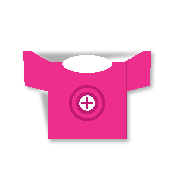 Crest Tee — Hot Pink